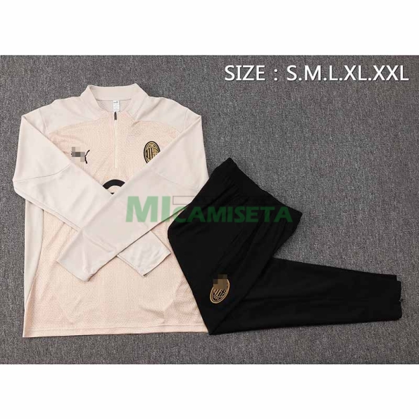 Sudadera de Entrenamiento AC Milan 2024/2025 Kit Beige