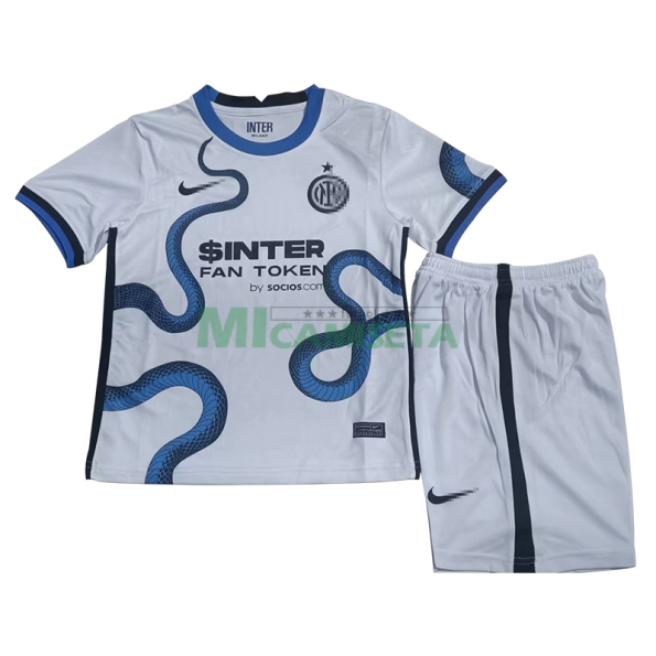 Camiseta Inter de Milan Segunda Equipación 2021 2022 Niño Kit