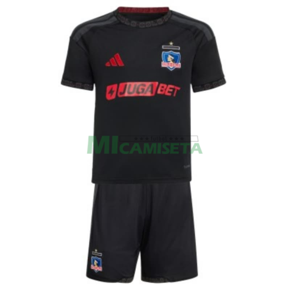 Camiseta Colo-Colo Segunda Equipación 2026/2027 Negro Niño Kit