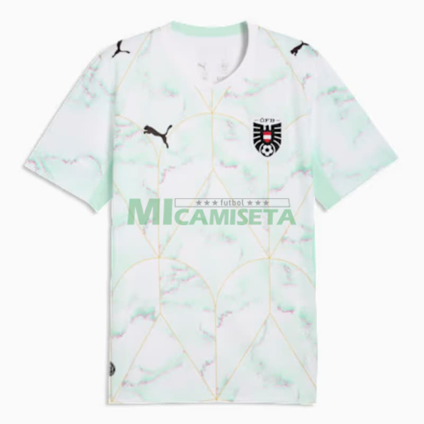 Camiseta Austria Segunda Equipación Mundial 2026 Blanco