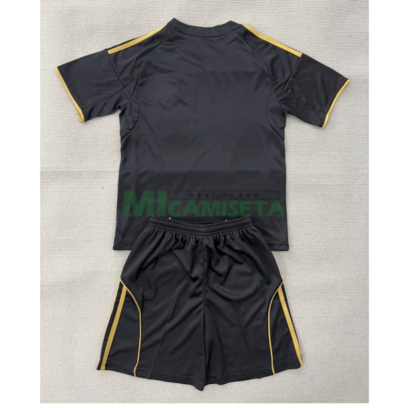 Camiseta Fulham F.C. Tercera Equipación 2025/2026 Negro Niño Kit