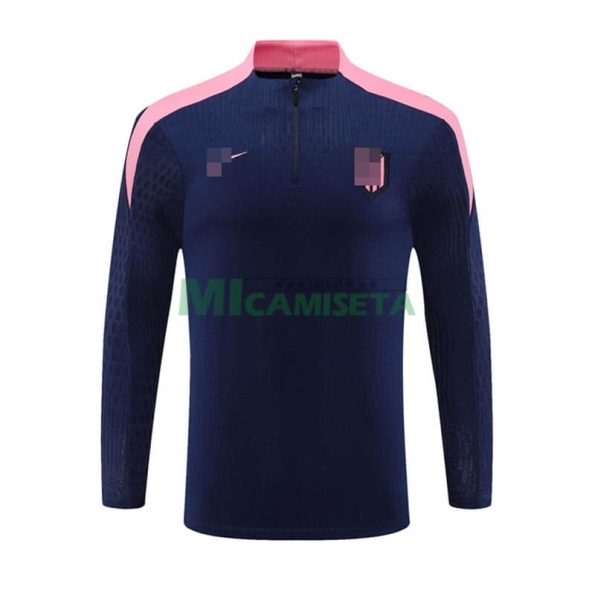 Sudadera de Entrenamiento Atlético de Madrid 2024/2025 Azul Marino/Rosa