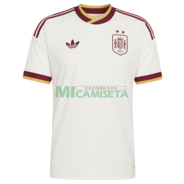 Camiseta España Segunda Equipación Mundial 2026 Blanco 2 Estrellas