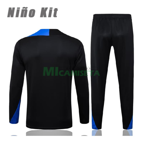 Sudadera De Entrenamiento PSG 2025/2026 Niño Kit Negro/Azul