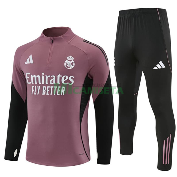 Sudadera De Entrenamiento Real Madrid 2025/2026 Kit Rosa Apagado