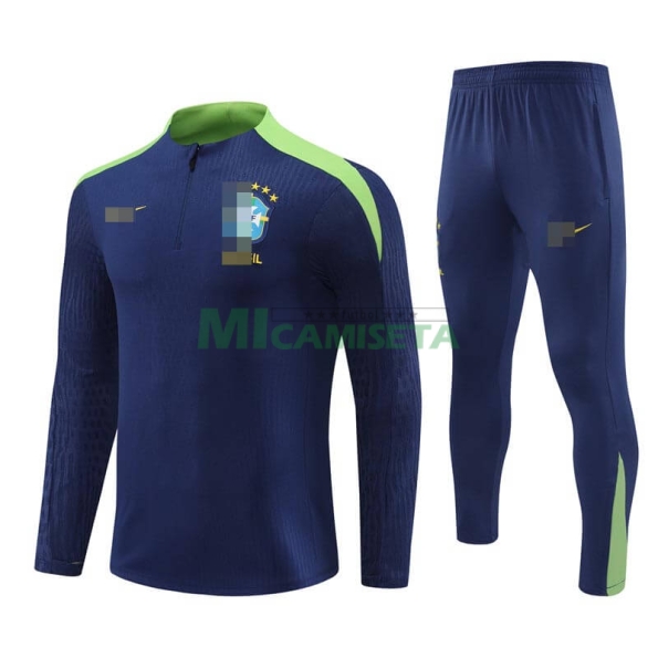 Sudadera de Entrenamiento Brasil 2024 Azul/Verde