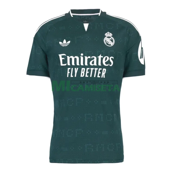 Camiseta C. ESPÍ 19 Real Madrid Segunda Equipación 2026/2027 Verde Oscuro con Parche HP