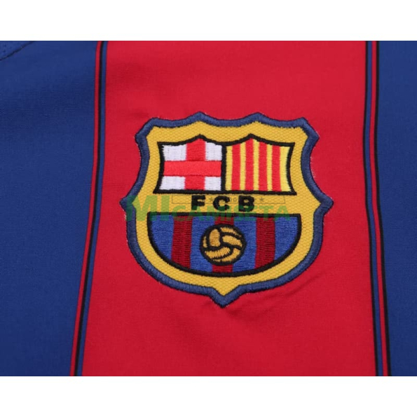 Camiseta Barcelona Primera Equipación Retro 2003/04 Rojo/Azul Niño Kit