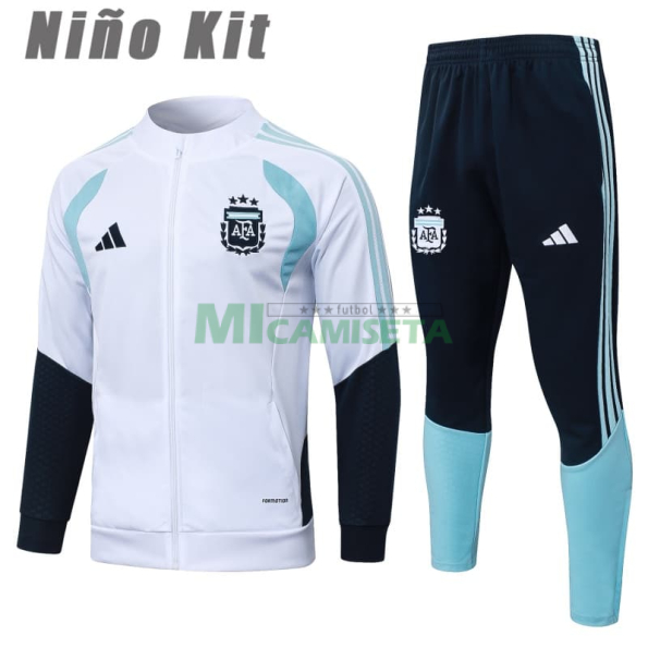 Chandal Argentina 2026 Niño Blanco
