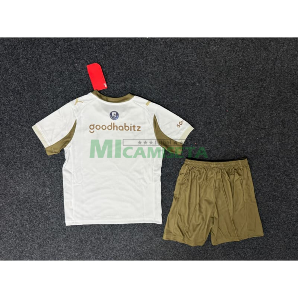 Camiseta PSV Eindhoven Tercera Equipación 2025/2026 Beige Niño Kit