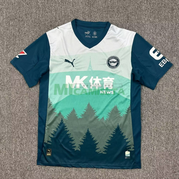 Camiseta Alavés Tercera Equipación 2025/2026 Verde con Parche La Liga