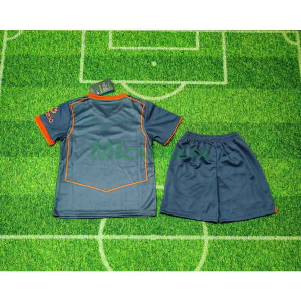 Camiseta Inter de Milan Tercera Equipación 2025/2026 Gris/Naranja Niño Kit