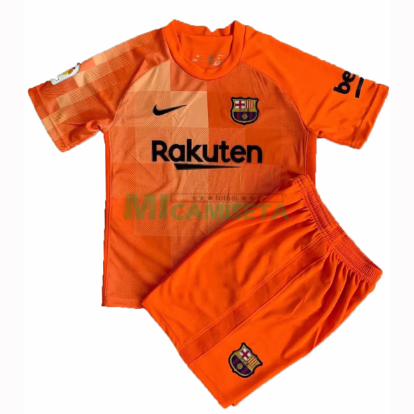 Camiseta De Portero Barcelona 2021/2022 Niño Kit Naranja