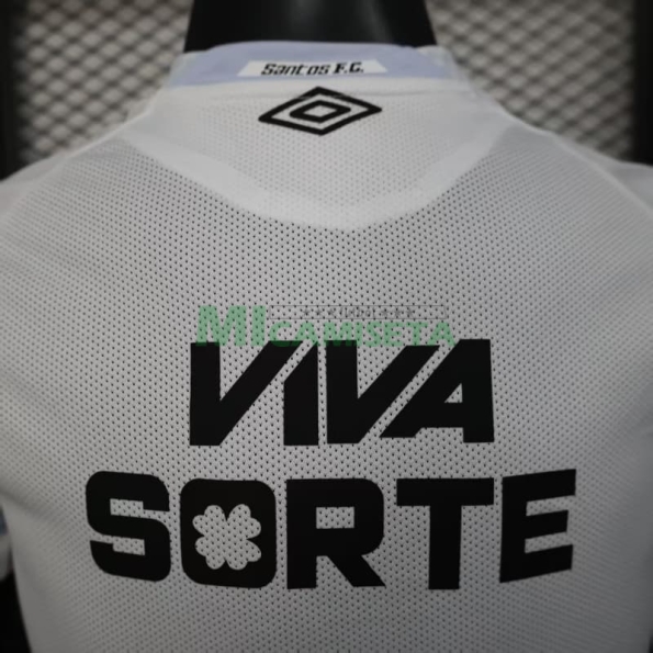 Camiseta Santos FC Primera Equipación 2025/2026 Blanco con Publicitario (EDICIÓN JUGADOR)