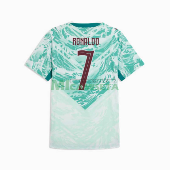 Camiseta Ronaldo 7 Portugal Segunda Equipación Mundial 2026 Verde/Blanco