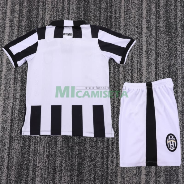 Camiseta Juventus Primera Equipación Retro 2014/15 Blanco/Negro Niño Kit