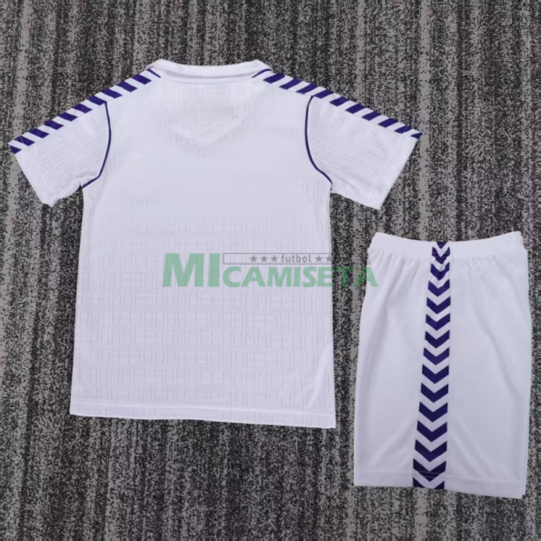 Camiseta Real Madrid Primera Equipación Retro 1988/90 Blanco Niño Kit