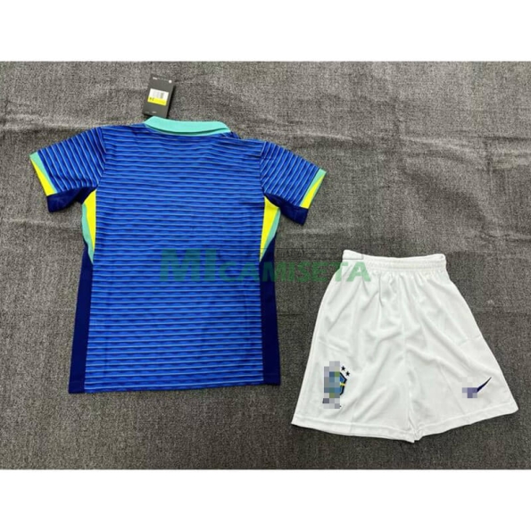 Camiseta Brasil Segunda Equipación 2024 Niño Kit