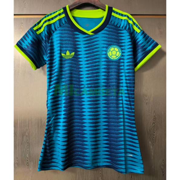 Camiseta Colombia Segunda Equipación Mundial 2026 Azul Mujer