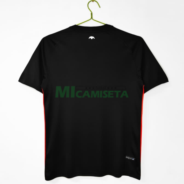 Camiseta Valencia 2006/07 Segunda Equipación Retro Negro