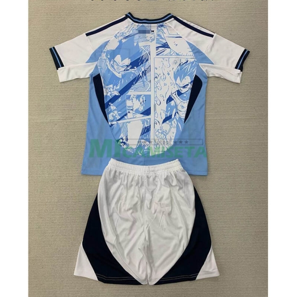 Camiseta Japón 2024 Anime Blanco/Azul Niño Kit