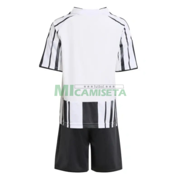 Camiseta Juventus Primera Equipación  2025/2026 Negro/Blanco Niño Kit