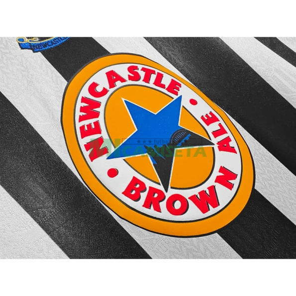 Camiseta Newcastle United Primera Equipación Retro 1997/99 Negro/Blanco