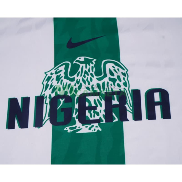 Camiseta Nigeria Segunda Equipación Retro 1996 Blanco/Verde Niño Kit
