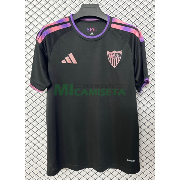 Camiseta Sevilla FC Tercera Equipación 2026/2027 Negro con Parche La Liga
