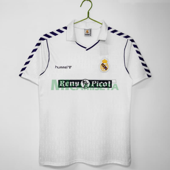 Camiseta Real Madrid Primera Equipación Retro 1988/90 Blanco