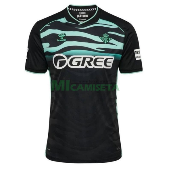 Camiseta Real Betis 2025/2026 Tercera Equipación Negro con Parche La Liga