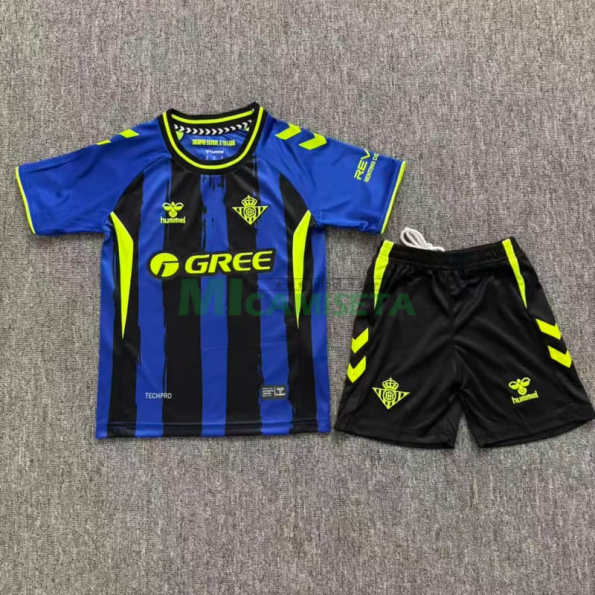 Camiseta Real Betis Tercera Equipación 2026/2027 Azul/Negro Niño Kit