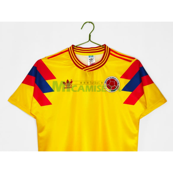 Camiseta Colombia Primera Equipación Retro 1990 Amarillo
