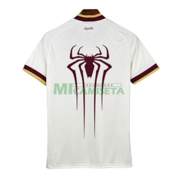 Camiseta España Mundial 2026 x Spiderman Segunda Equipación Blanco 2 Estrellas