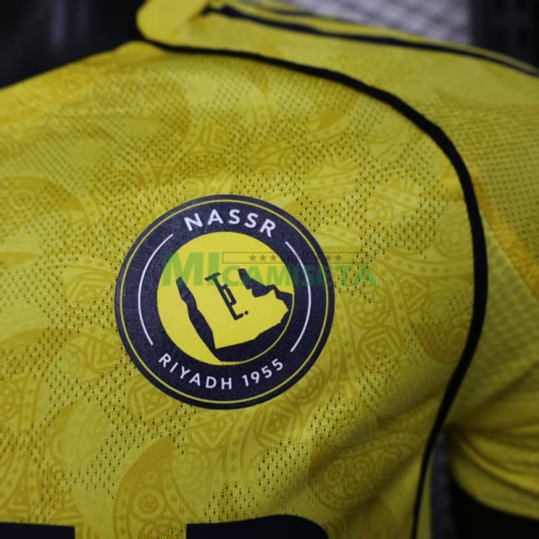 Camiseta Al Nassr Primera Equipación 2025/2026 Amarillo (EDICIÓN JUGADOR)
