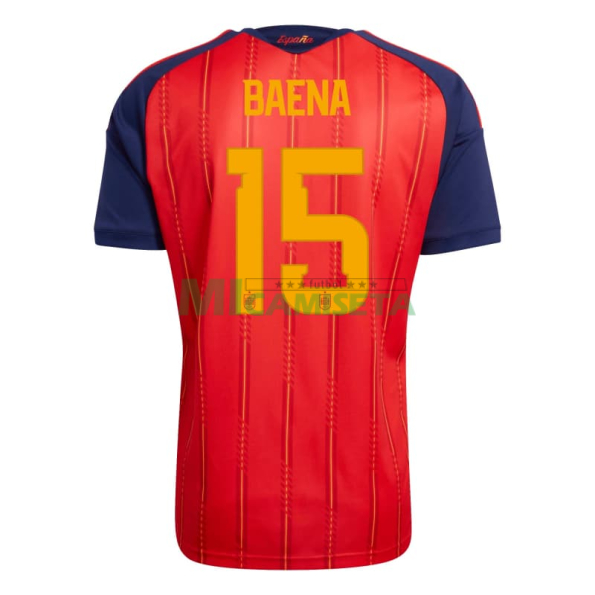 Camiseta Baena 15 España Primera Equipación 2026 Rojo/Azul