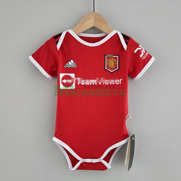 Camiseta Manchester United Primera Equipación 2022/2023 Baby