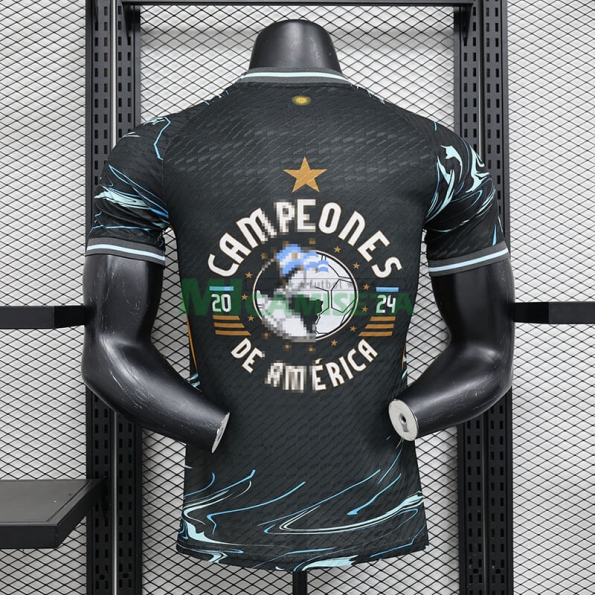 Camiseta Argentina 2024 Negro/Azul (EDICIÓN JUGADOR)