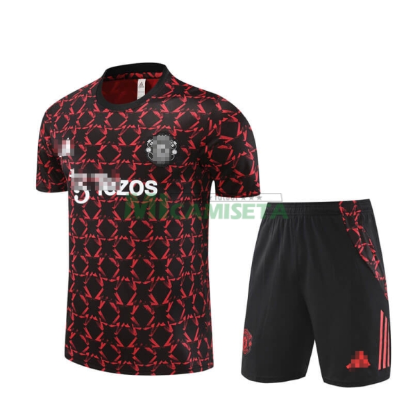 Camiseta de Entrenamiento Manchester United 2024/2025 Kit Negro/Rojo