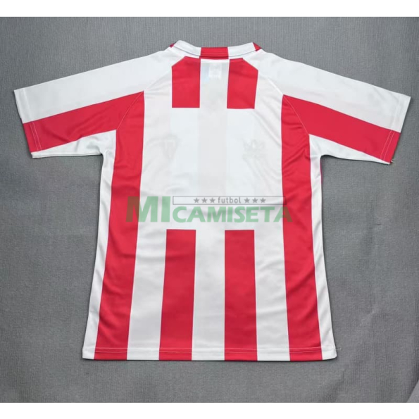Camiseta Sporting de Gijón Primera Equipación Retro 1986/88 Blanco/Rojo