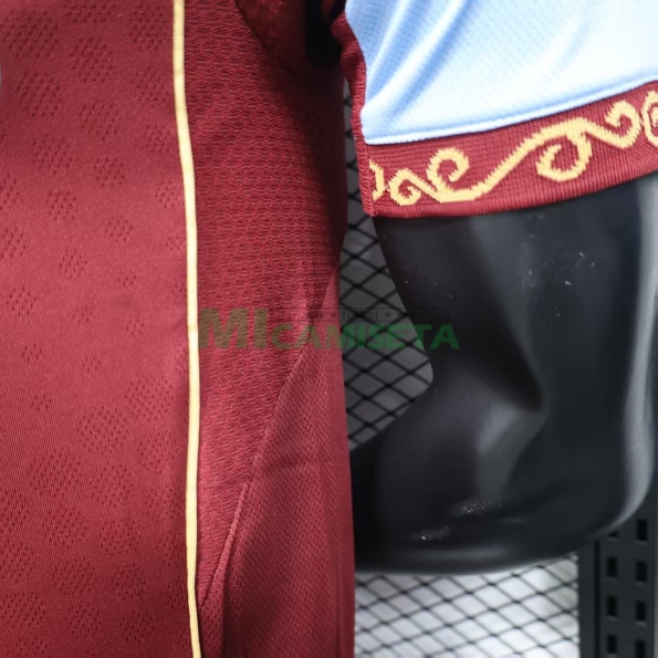 Camiseta Aston Villa Primera Equipación 2025/2026 Rojo Oscuro (EDICIÓN JUGADOR)