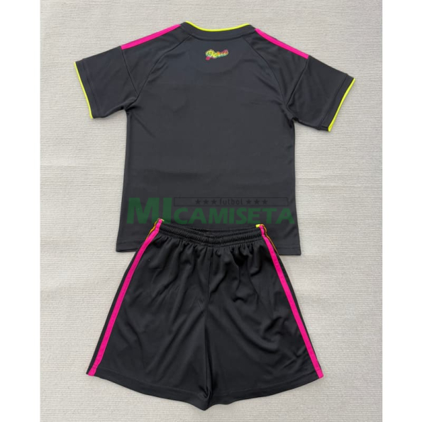 Camiseta Perú Segunda Equipación Mundial 2026 Negro Niño Kit