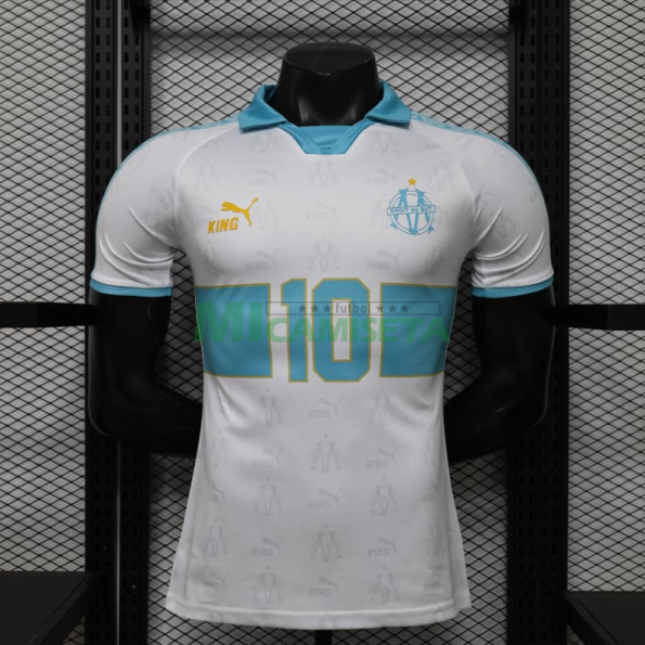 Camiseta 10 Olympique Marsella Retro 2026/2027 Blanco (EDICIÓN JUGADOR)
