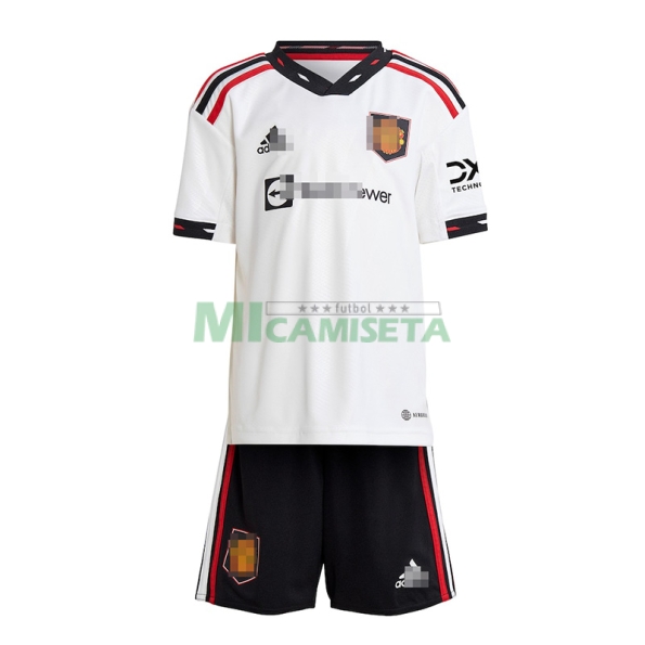 Camiseta Manchester United Segunda Equipación 2022/2023 Niño Kit