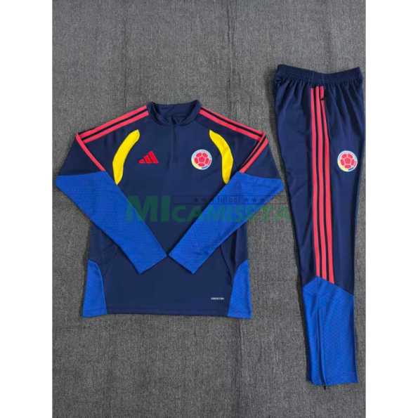 Sudadera de Entrenamiento Colombia 2026 Niño Kit Azul Marino