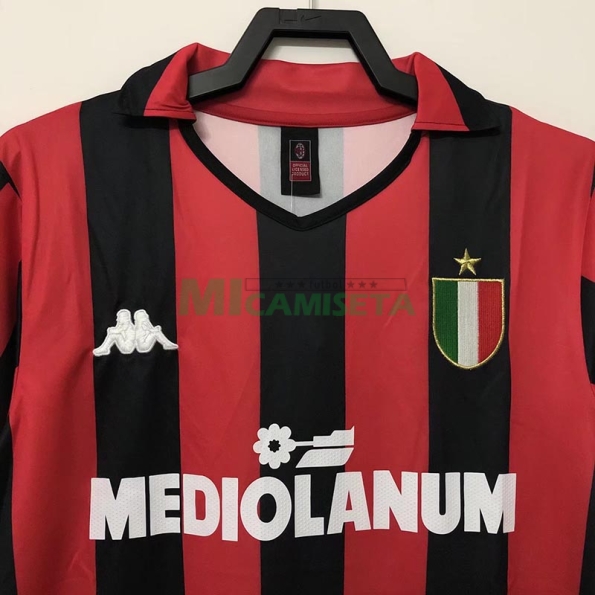 Camiseta AC Milan Primera Equipación Retro 1988/89