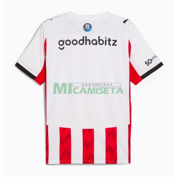 Camiseta PSV Eindhoven Primera Equipación 2025/2026 Rojo/Blanco