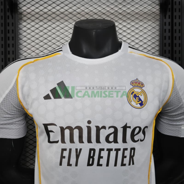 Camiseta Real Madrid Primera Equipación 2025/2026 Blanco (EDICIÓN JUGADOR)
