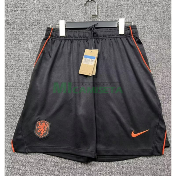 Pantalón Corto Holanda Primera Equipación Mundial 2026 Negro