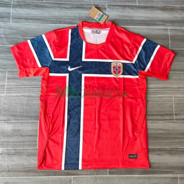 Camiseta Noruega Primera Equipación Mundial 2026 Rojo/Azul
